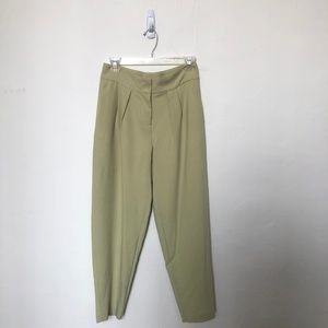 Sea Foam Green Pleated Trousers